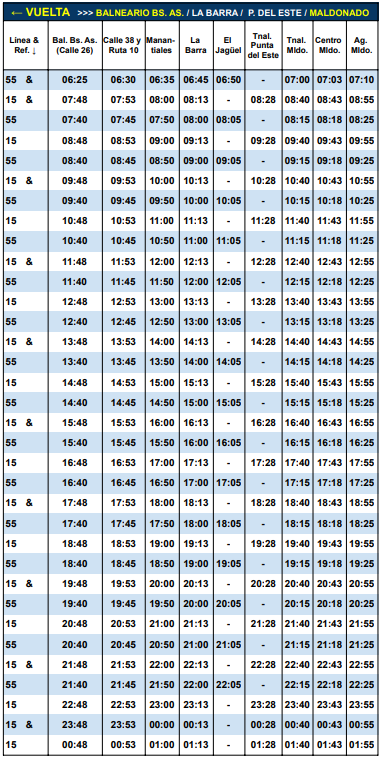 Codesa Linea 15 y 55