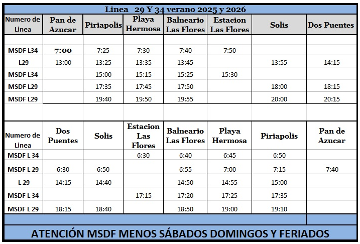 Guscapar Linea 29 y 34