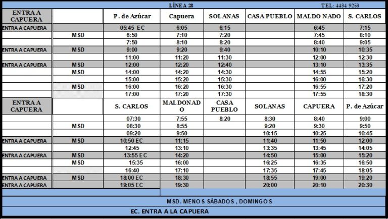 Linea 28 Guscapar