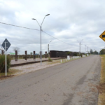Instalan reductores de velocidad frente a la feria de km 110
