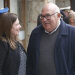 Abella estuvo presente en el acto del 25 de Mayo junto a la comunidad argentina en Punta del Este