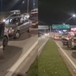 Una pelea de tránsito desata choque de diez vehículos frente al aeropuerto