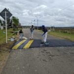 Nuevas lomadas y señalización en el kilómetro 110