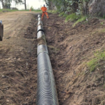San Carlos se ocupa del escurrimiento del agua de lluvia en los balnearios